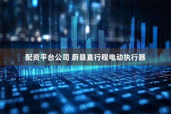 配资平台公司 蔚县直行程电动执行器